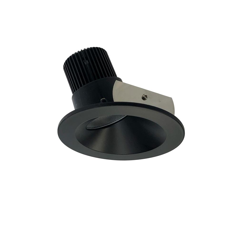 4" Iolite LED Round Wall Wash, 800lm / 14W, Comfort Dim, Black Reflector / Black Flange