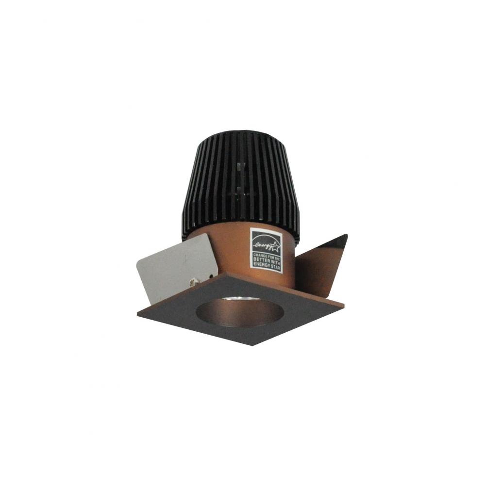 1" Iolite LED NTF Square Reflector with Round Aperture, 600lm, 3500K, Bronze Reflector / Bronze