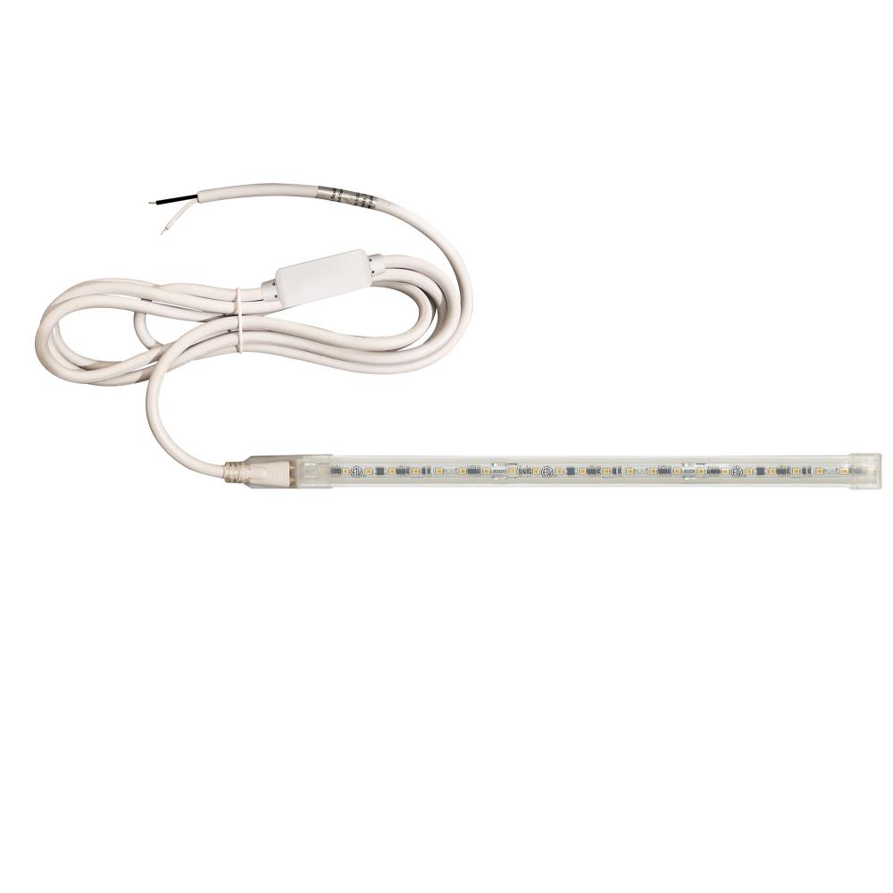 Custom Cut 46-ft, 4-in 120V Continuous LED Tape Light, 330lm / 3.6W per foot, 3000K, w/ Mounting