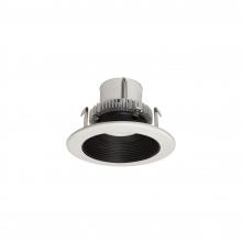 Nora NLCBC2-45230BW/10LE4EM - 4" Cobalt Click LED Retrofit, Baffle, 1000lm / 12W, 3000K, Black Baffle / White Flange,