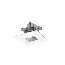 Nora NLCBC2-45527MPW/ALE4 - 4" Cobalt Click LED Retrofit, Square Pinhole, 750lm / 10W, 2700K, Matte Powder White Flange,