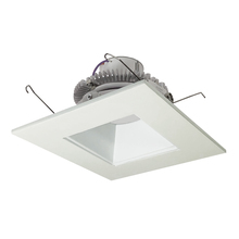 Nora NLCBC2-65635WW/ALE4EM - 6" Cobalt Click LED Retrofit, Square Reflector, 750lm / 10W, 3500K, White Reflector / White