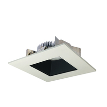 Nora NLCBS-4561240BW - 4" Cobalt Shallow High Lumen LED Trim, Square/Square Regress, 1250lm, 4000K, Black/White