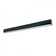 Nora NLUD-8334B/EM - 8' L-Line LED Indirect/Direct Linear, 12304lm / Selectable CCT, Black Finish, with EM