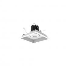 Nora NMRT3-1RL440FWW - One-Head Flanged LED Multiple Lighting Trim, 3000lm per Head w/ Flood Optic, 4000K, Regressed White