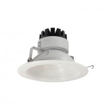 Nora NRM3-62L227NWW - 6" Marquise III Round Baffle, 1500lm, 2700K, Narrow Flood Optic, White Baffle/White Flange