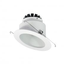 Nora NRM3-6S1L227NW - 6" Marquise III Round Slope Reflector, 1200lm, 2700K, Narrow Flood Optic, White Reflector/White