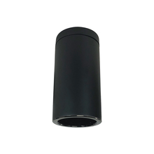 Nora NYLS3-6S1L640FC12BBB - 6" Sapphire III Surface Mount Black Cylinder, Black Reflector/Black Flange, 120-277; 0-10V