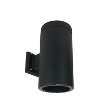 Nora NYLS3-6W1L630FC12BBB - 6" Sapphire III Wall Mount Black Cylinder, Black Reflector/Black Flange, 120-277; 0-10V Dimming,