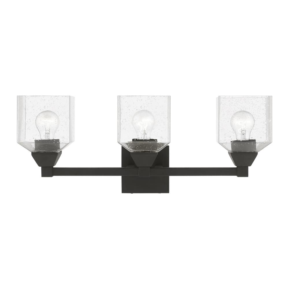 3 Light Black Vanity Sconce