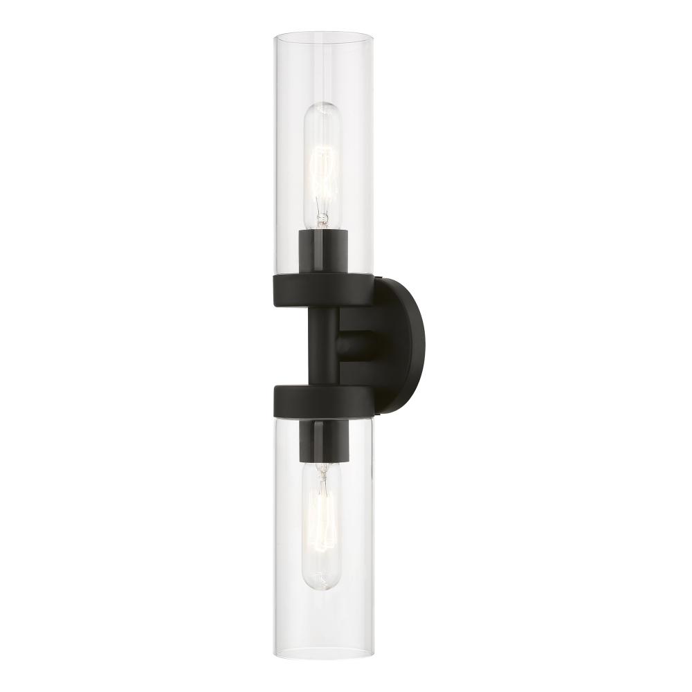 2 Light Black ADA Vanity Sconce