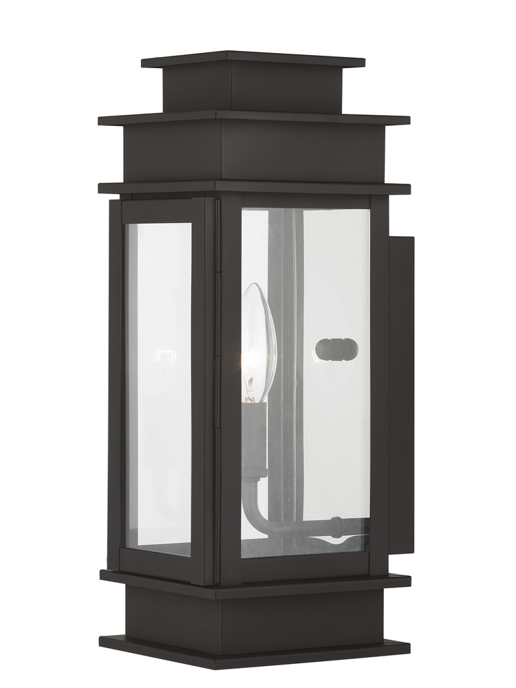 1 Light Bronze Outdoor Wall Lantern