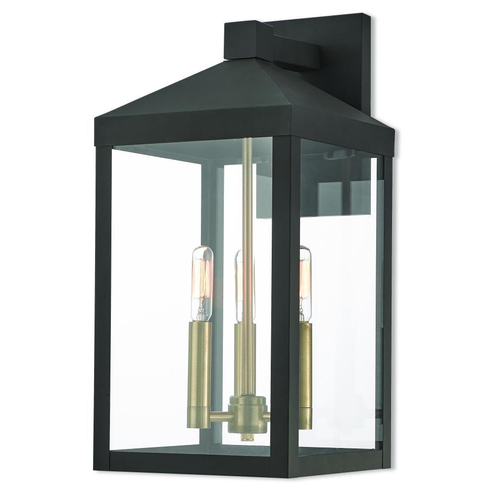 3 Lt BZ Outdoor Wall Lantern