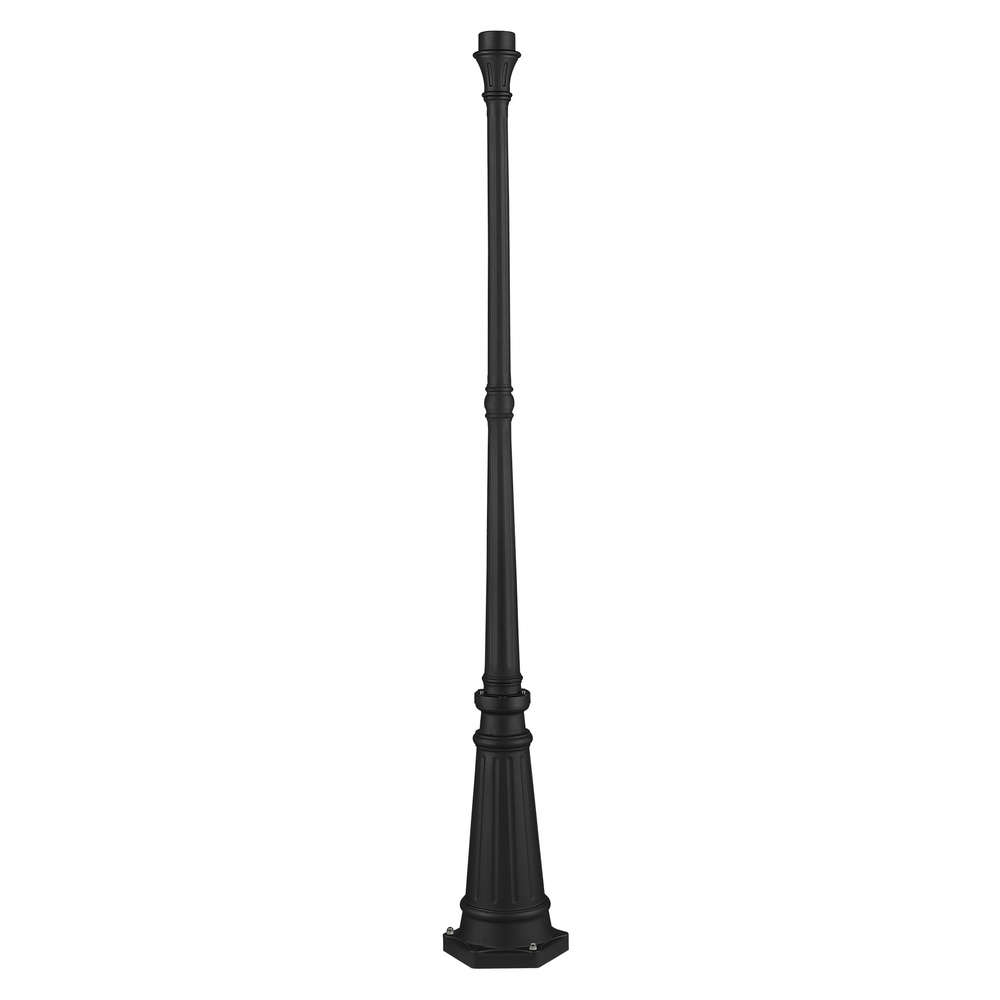 Textured Black Lamp Post