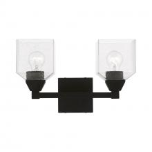 Livex Lighting 10382-04 - 2 Light Black Vanity Sconce