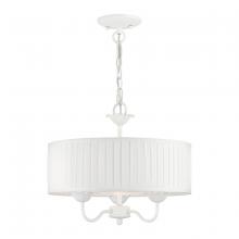 Livex Lighting 41773-03 - 3 Light White Pendant Chandelier