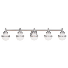 Livex Lighting 5715-91 - 5 Light Brushed Nickel Bath Light