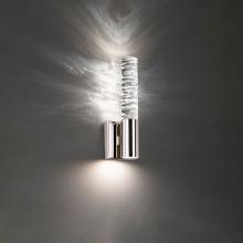 Schonbek Beyond BWS14214-PN - Cru 14in LED 3000K/3500K/4000K 120V/277V Wall Sconce in Polished Nickel with Clear Optic Crystal