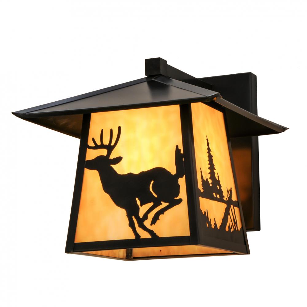 12"W Stillwater Deer Creek Solid Mount Wall Sconce