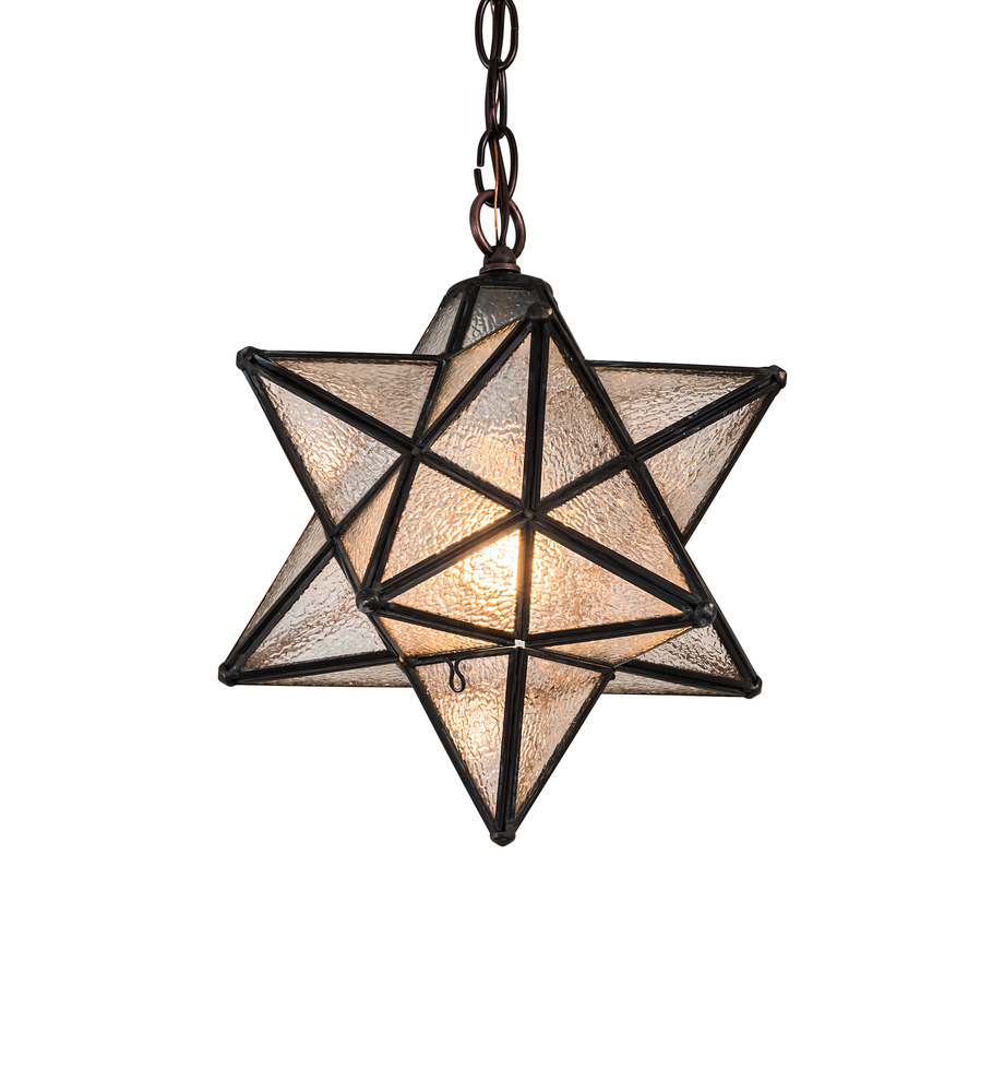 12" Wide Moravian Star Pendant