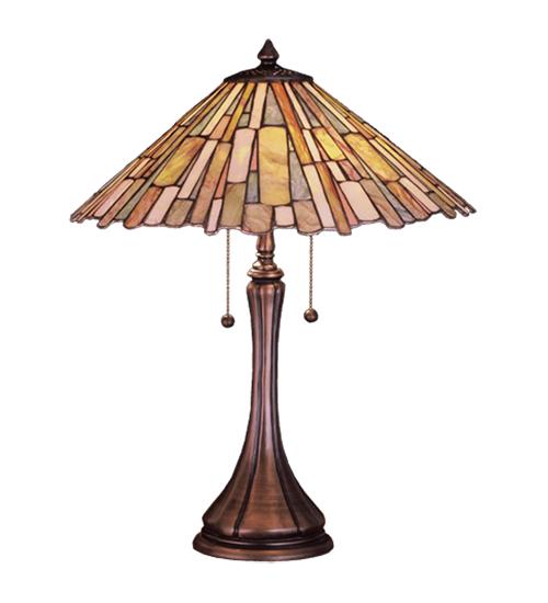 23"H Delta Jadestone Table Lamp