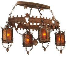 Meyda Blue 132229 - 58"L Valhalla 4 LT Oblong Chandelier