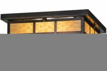 Meyda Blue 153662 - 16"Sq Hyde Park Double Bar Mission Flushmount