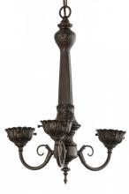 Meyda Blue 158699 - 14"W Mahogany Bronze 3 LT Chandelier Hardware