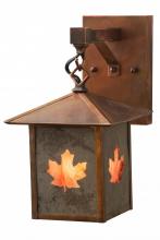 Meyda Blue 162730 - 7"W Seneca Maple Leaf Hanging Wall Sconce