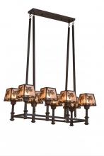 Meyda Blue 170354 - 38"L Balsam Pine 8 LT Oblong Chandelier