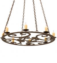 Meyda Blue 191716 - 42" Wide Ashley 8 Light Pendant