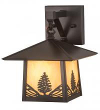 Meyda Blue 192760 - 9"W Stillwater Mountain Pine Wall Sconce