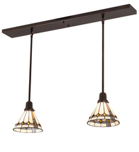 Meyda Blue 203884 - 39" Long Belvidere 2 Light Pendant