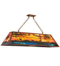 Meyda Blue 23297 - 46"L Swamp Oblong Pendant