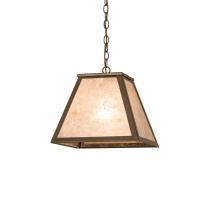 Meyda Blue 246085 - 14" Square Mission Prime Pendant