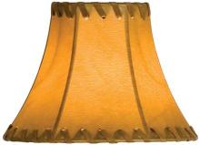 Meyda Blue 26349 - 6"W X 4.5"H Faux Leather Tan Hexagon Shade