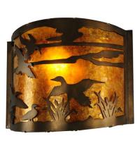 Meyda Blue 51492 - 12"W Ducks in Flight Wall Sconce