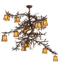 Meyda Blue 67904 - 48"W Pine Branch Valley View 12 LT Chandelier