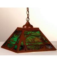 Meyda Blue 76320 - 16"Sq Quiet Pond Pendant