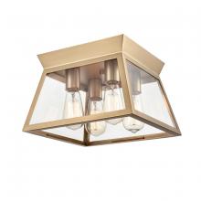 Artcraft AC11853BB - Lucian 4 Light Flushmount Brushed Brass