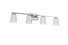 Artcraft AC7354CH - Dalton Collection 4-Light Bathroom Vanity Fixture Chrome