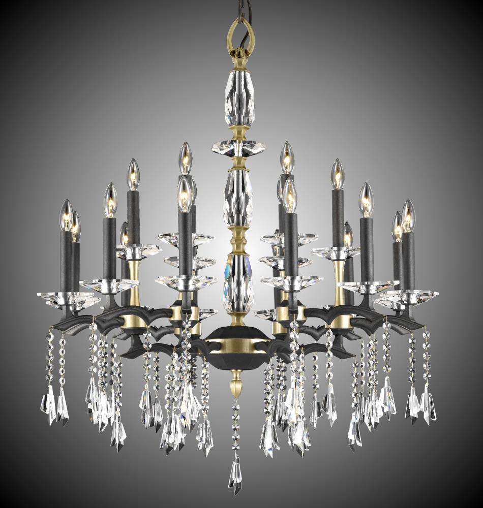 6+12 Light Two Tier Kaya Chandelier