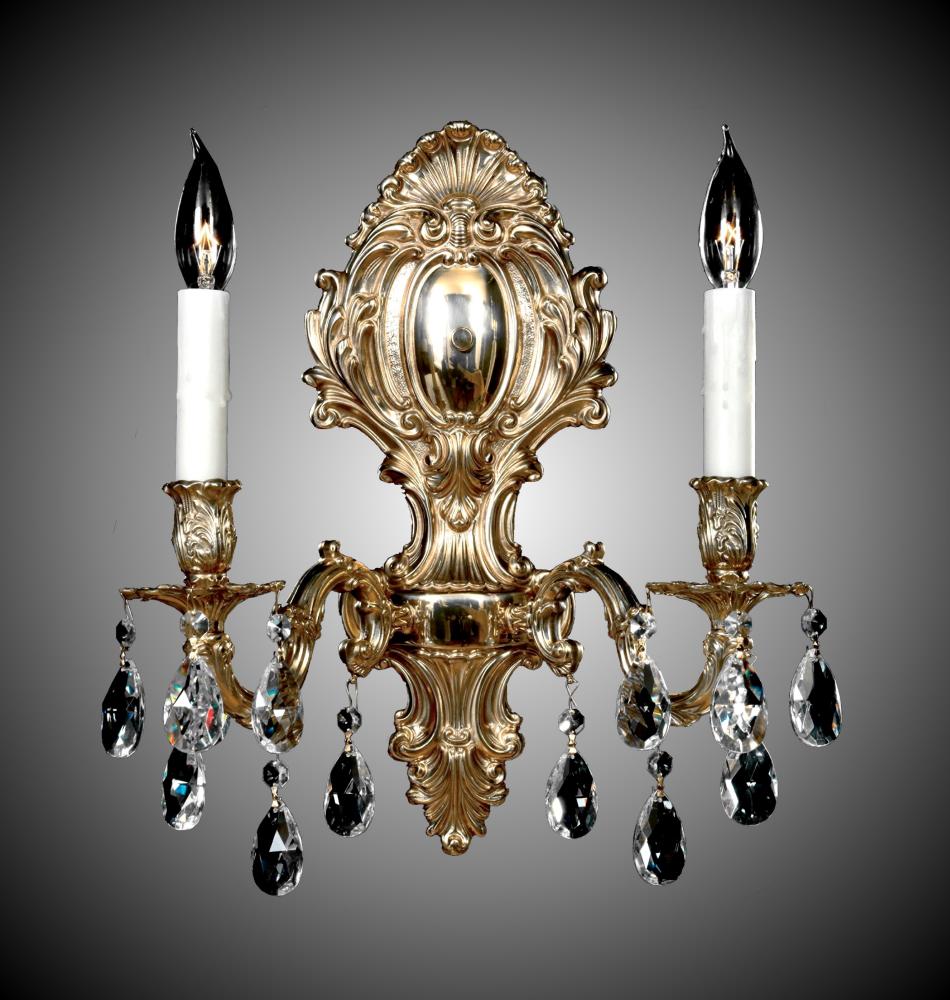 2 Light Fleur-De-Lis Medium Wall Sconce