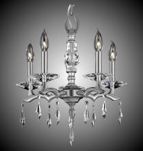 American Brass & Crystal CH5502-G-32G-36G-ST - 5 Light Kaya Chandelier