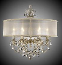 American Brass & Crystal CH6522-ALN-01G-PI-GL - 6 Light Llydia Chandelier