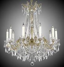 American Brass & Crystal CH9285-A-01G-PI - 10 Light Crystella Chandelier