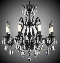 American Brass & Crystal CH9632-A-01G-PI - 8 Light Chateau Chandelier