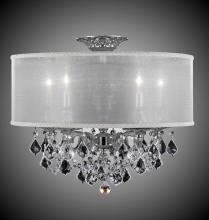 American Brass & Crystal FM6511-ALN-01G-PI-GL - 5 Light Llydia Semi Flush