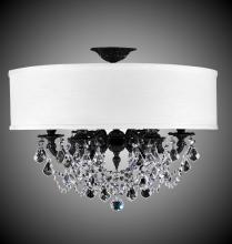 American Brass & Crystal FM6521-ALN-01G-PI-GL - 6 Light Llydia Semi Flush