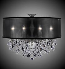 American Brass & Crystal FM6541-ALN-01G-PI-GL - 8 Light Llydia Semi Flush